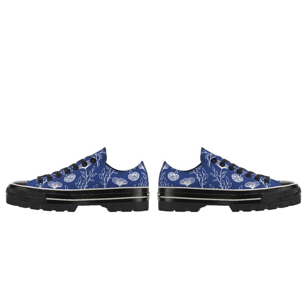 Converse Canvas Sneakers with Floral Motif - Picture 4 of 9